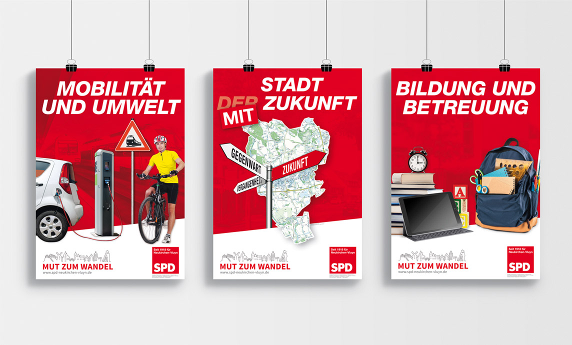 mediadesign linke & Netzwerk Kommpakt - SPD Neukirchen-Vluyn Kampagne 2020