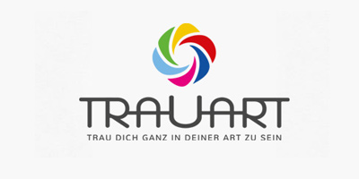 Logo Design | mediadesign linke Logoentwicklung / Logodesign TRAUART Essen - Trau dich ganz in deiner Art zu sein. Trauerberatung Essen