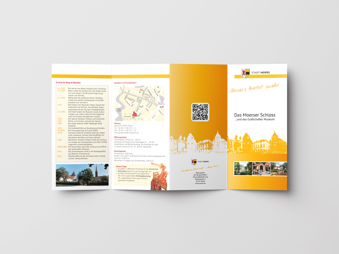 mediadesign linke - landschaftspark niederrhein wanderfolder mit 16 Seiten zum Niederrheinweg und Bergbauwanderweg
