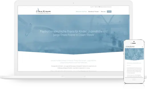 mediadesign linke - Portfolio - Webseite für Elke Langenbrink