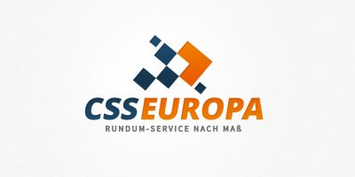 Logo Design | mediadesign linke Logoentwicklung CSS Europa - Rundum-Service nach Maß