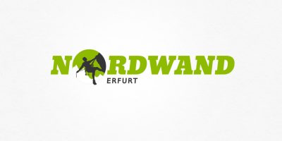 Logo Design | mediadesign linke Logoentwurf für die Nordwand Kletterhalle in Erfurt