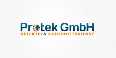 Logo Design | mediadesign linke Logoentwicklung Protek GmbH - Detektei- und SIcherheitsdienst in Essen