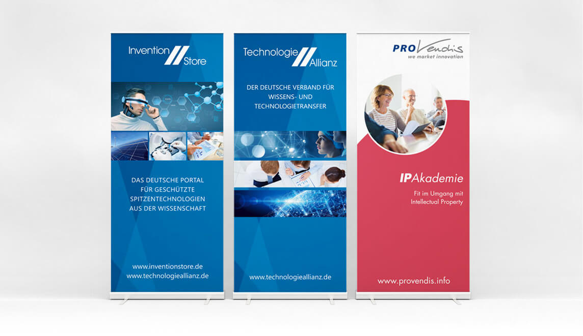 mediadesign linke portfolio - PROvendis GmbH Mülheim - Bannerwerbung / Banner Grafiken
